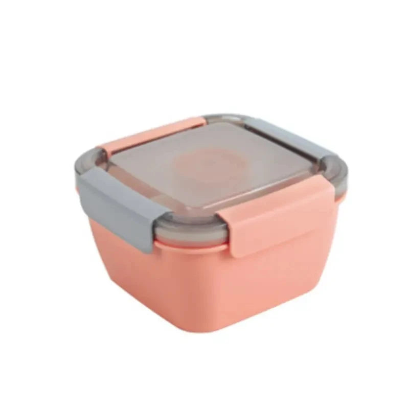 All-in-One Salad Lunch Box with Compartments & Sauce Container