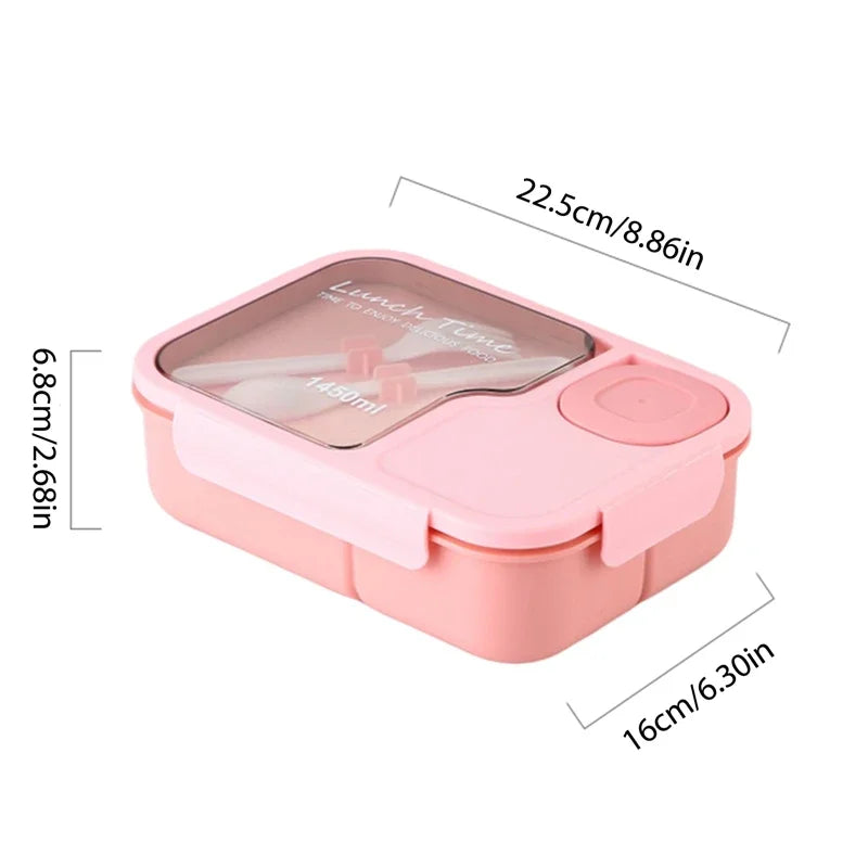 3-Compartment Bento Lunch Box