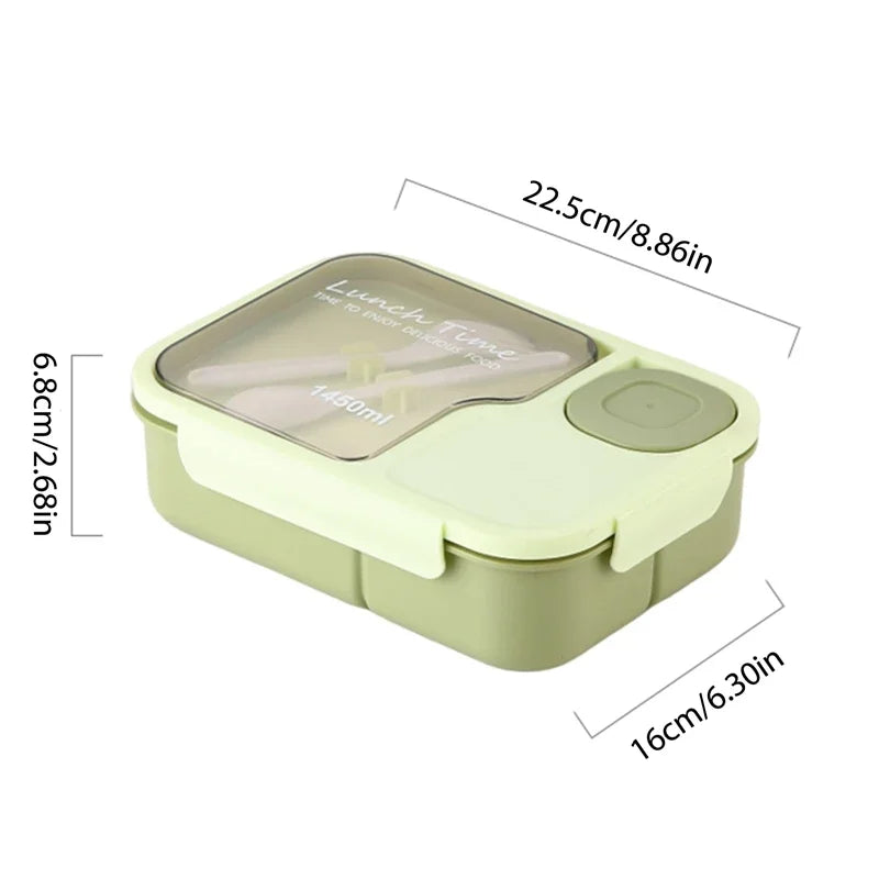 3-Compartment Bento Lunch Box