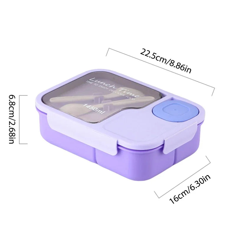 3-Compartment Bento Lunch Box