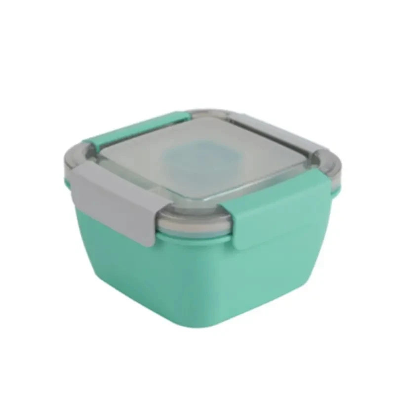 All-in-One Salad Lunch Box with Compartments & Sauce Container
